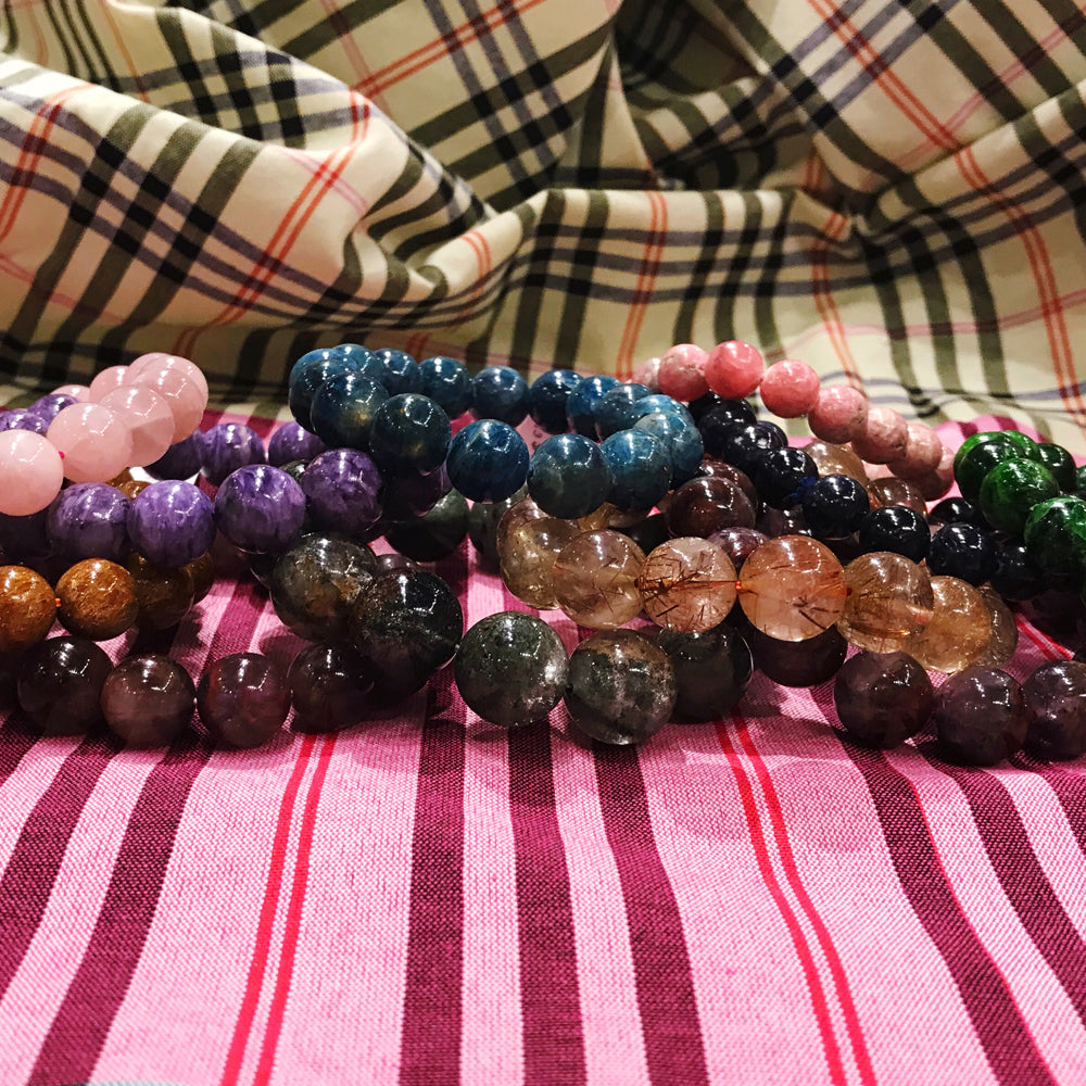 Luxury and Rare Semi-Precious Stretch Bracelets