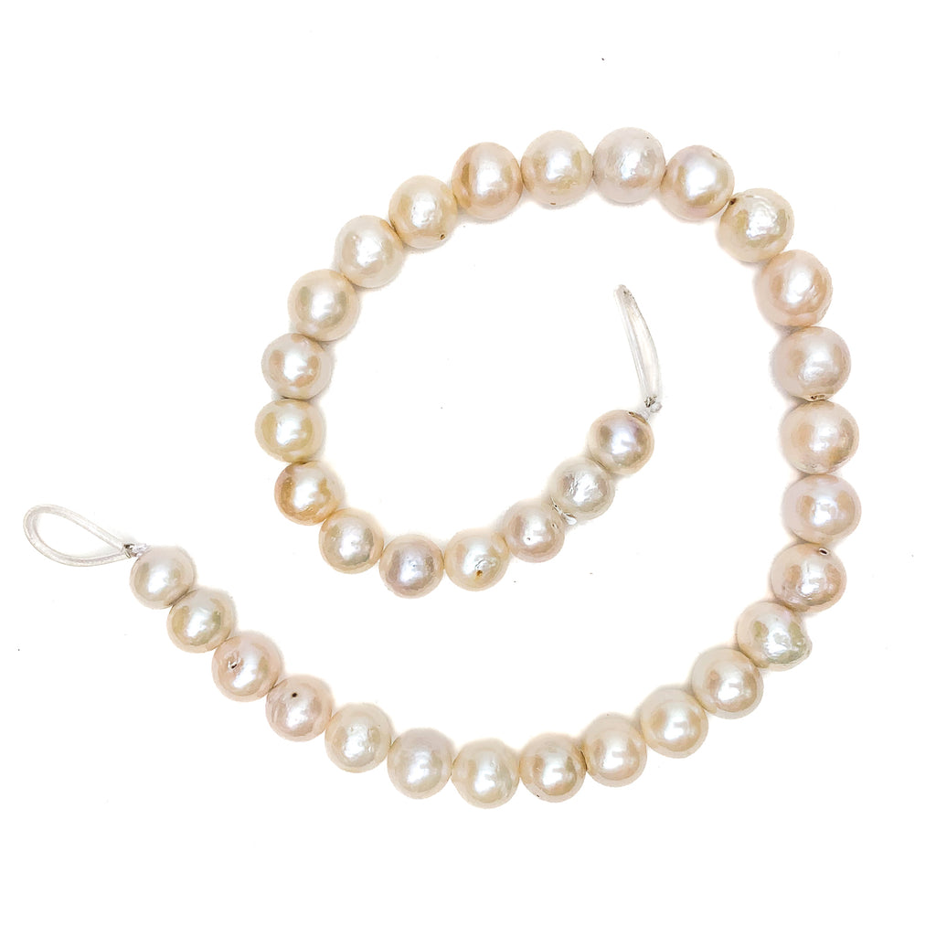 Mixed Color Large 12mm Round Freshwater Pearl Strands