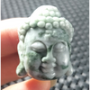 Certified Green Lavender Natural Type A Jadeite Carved Sakyamuni God Pendant 326