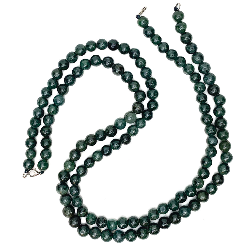 Canadian Jade 10mm Smooth Rounds Bead Strand / Necklace