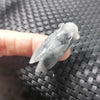 Certified Gray Lavender Natural Type A Jadeite Carved Cicada Coin 知足常乐 Pendant