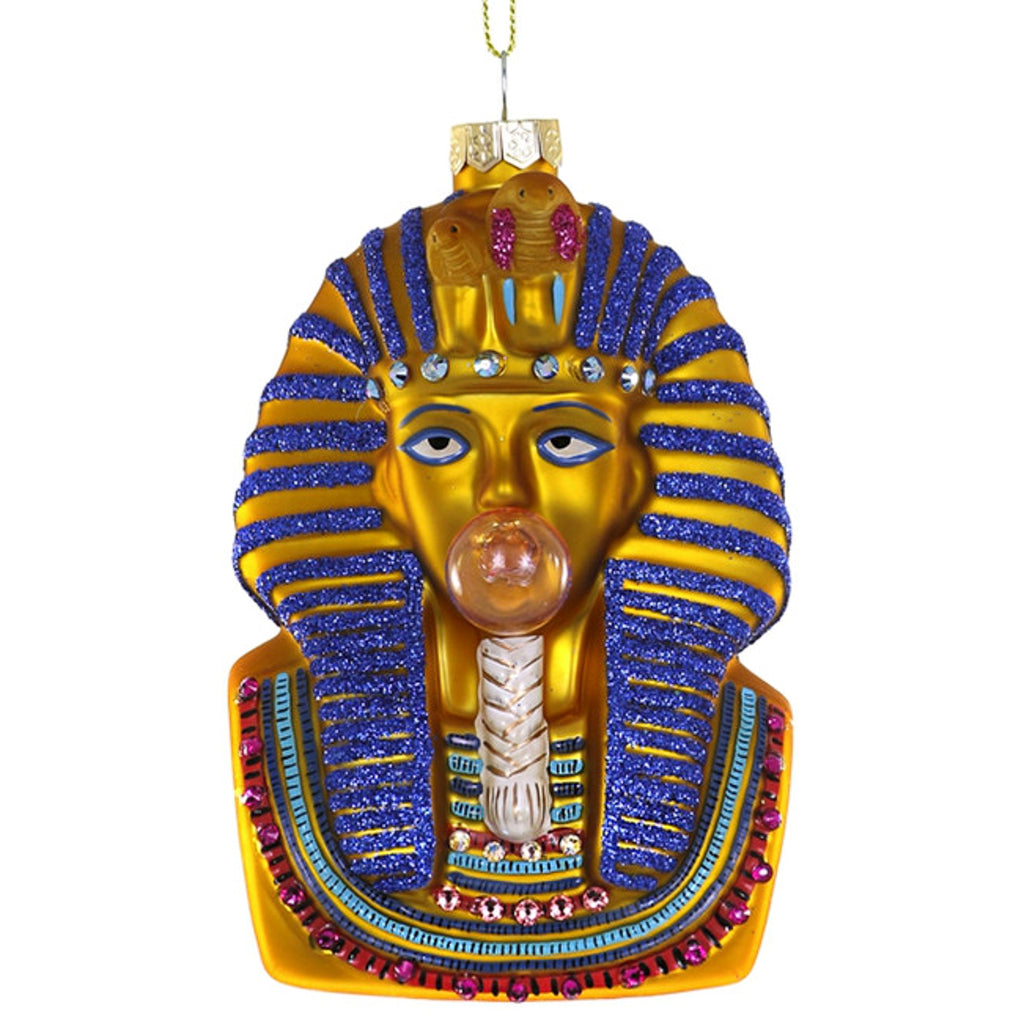 Pharaoh Tutankhamun Blows A Bubble Ornament