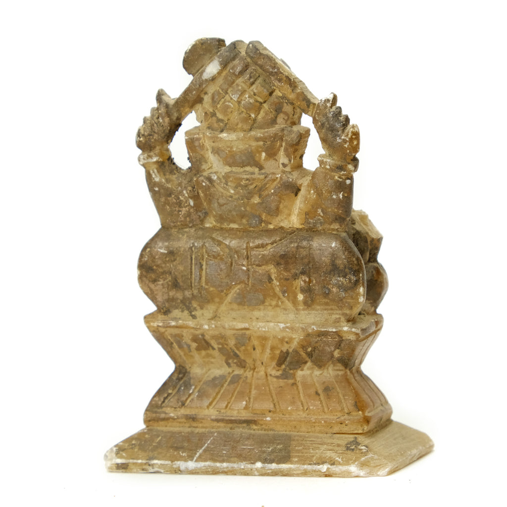 Lord Ganesha Marble Shrine Figure, India #49