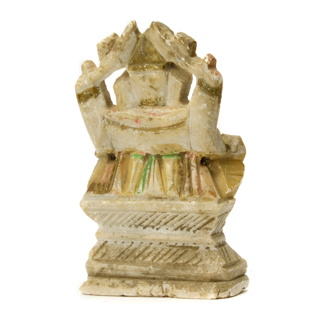 Lord Ganesha Marble Shrine Figure, India #50