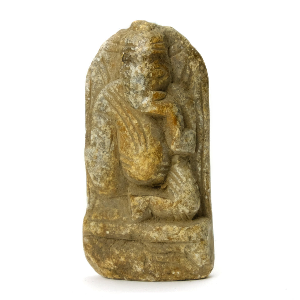 Lord Ganesha Sandstone Shrine Figure, India #53