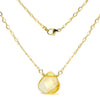 Citrine Necklace On Gold Filled Chain With Gold Filled Trigger Clasp