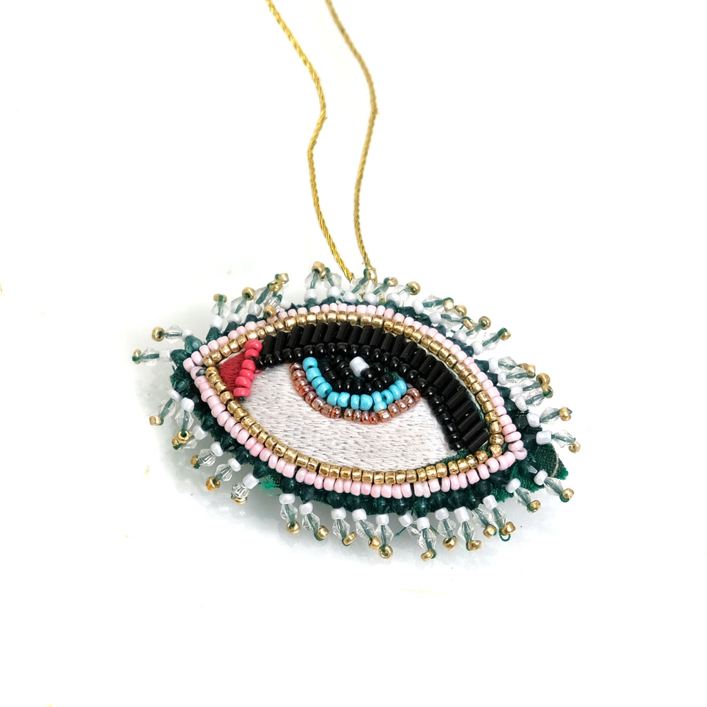 Beaded Eye Ornament
