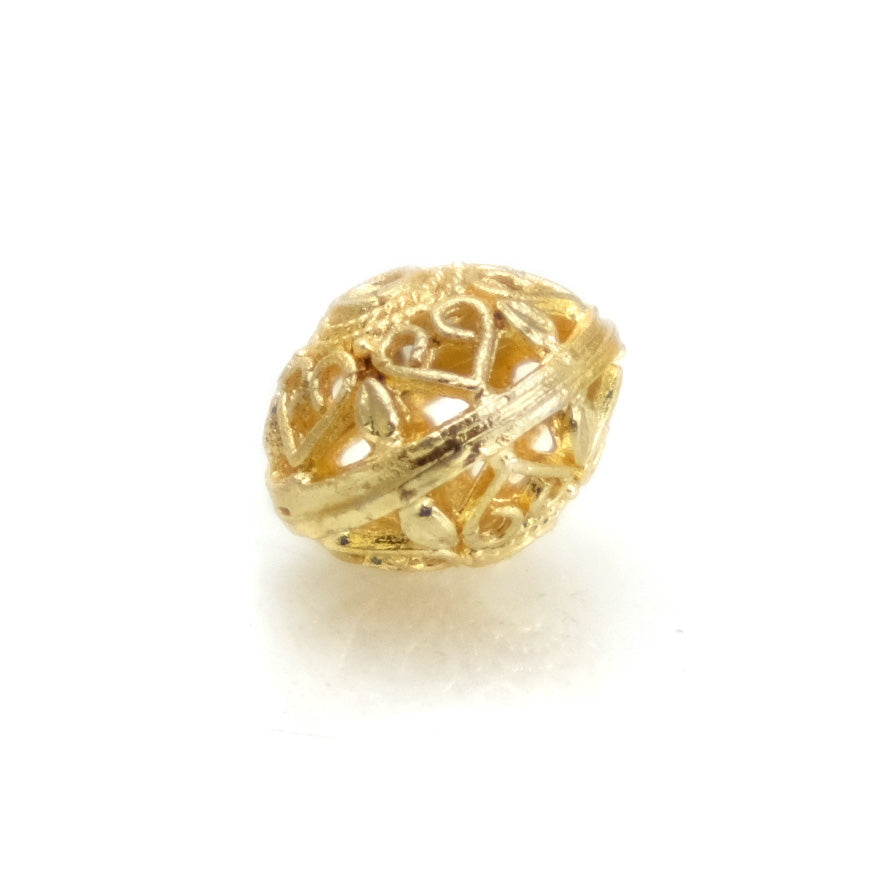 22K Gold Plated Over Sterling Silver Bead #19