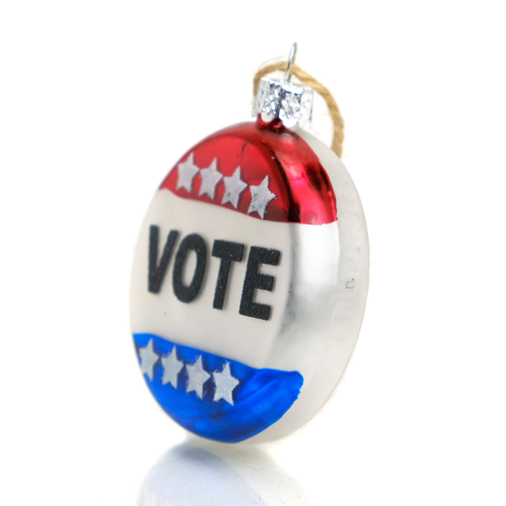 Vote Button Ornament
