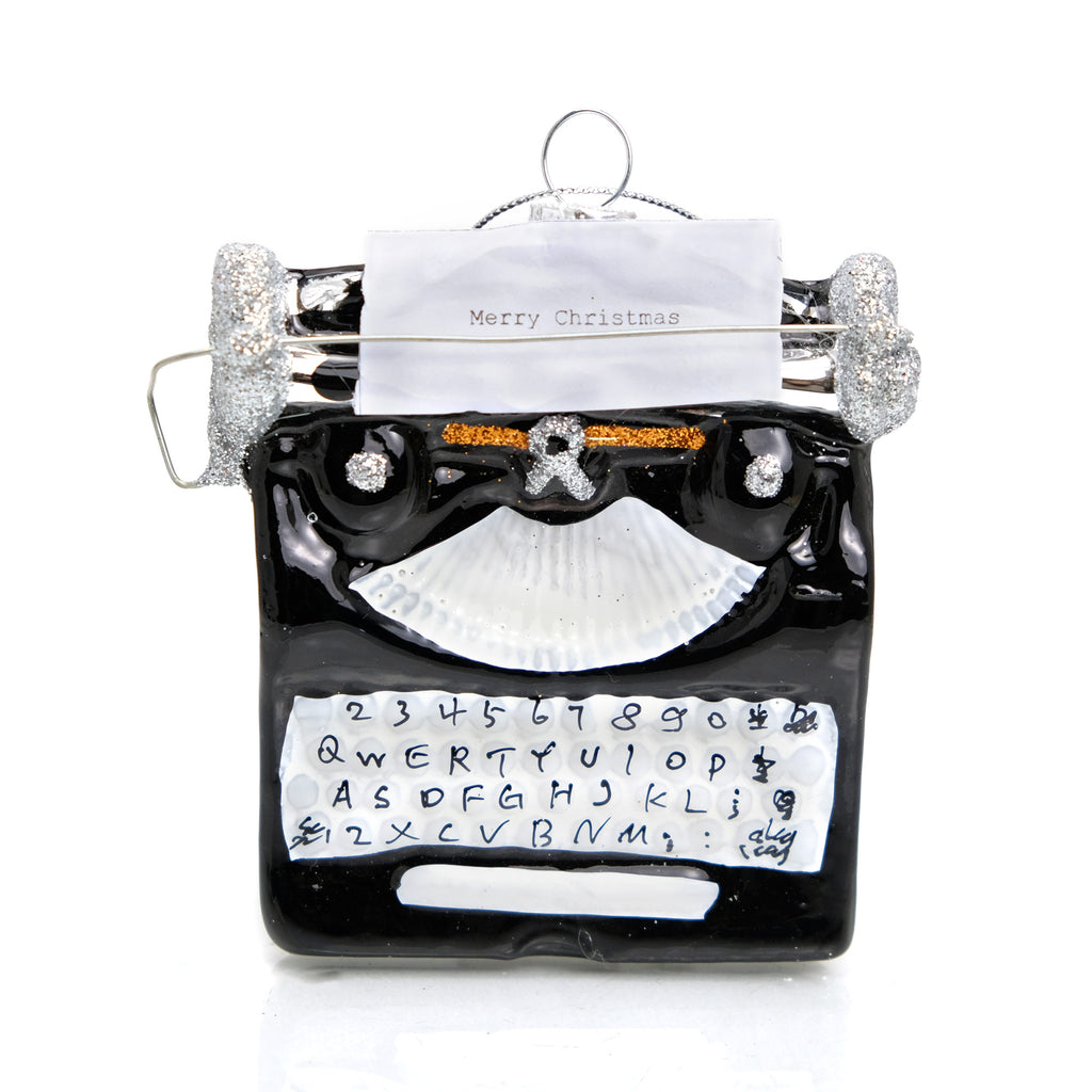 Holiday Greetings Typewriter Ornament