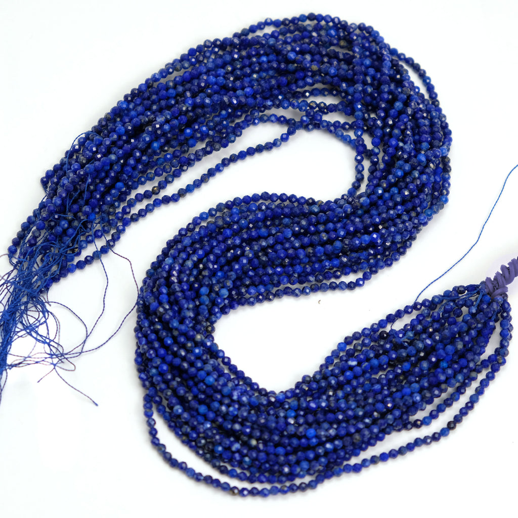 Lapis Lazuli 3mm Faceted Rounds