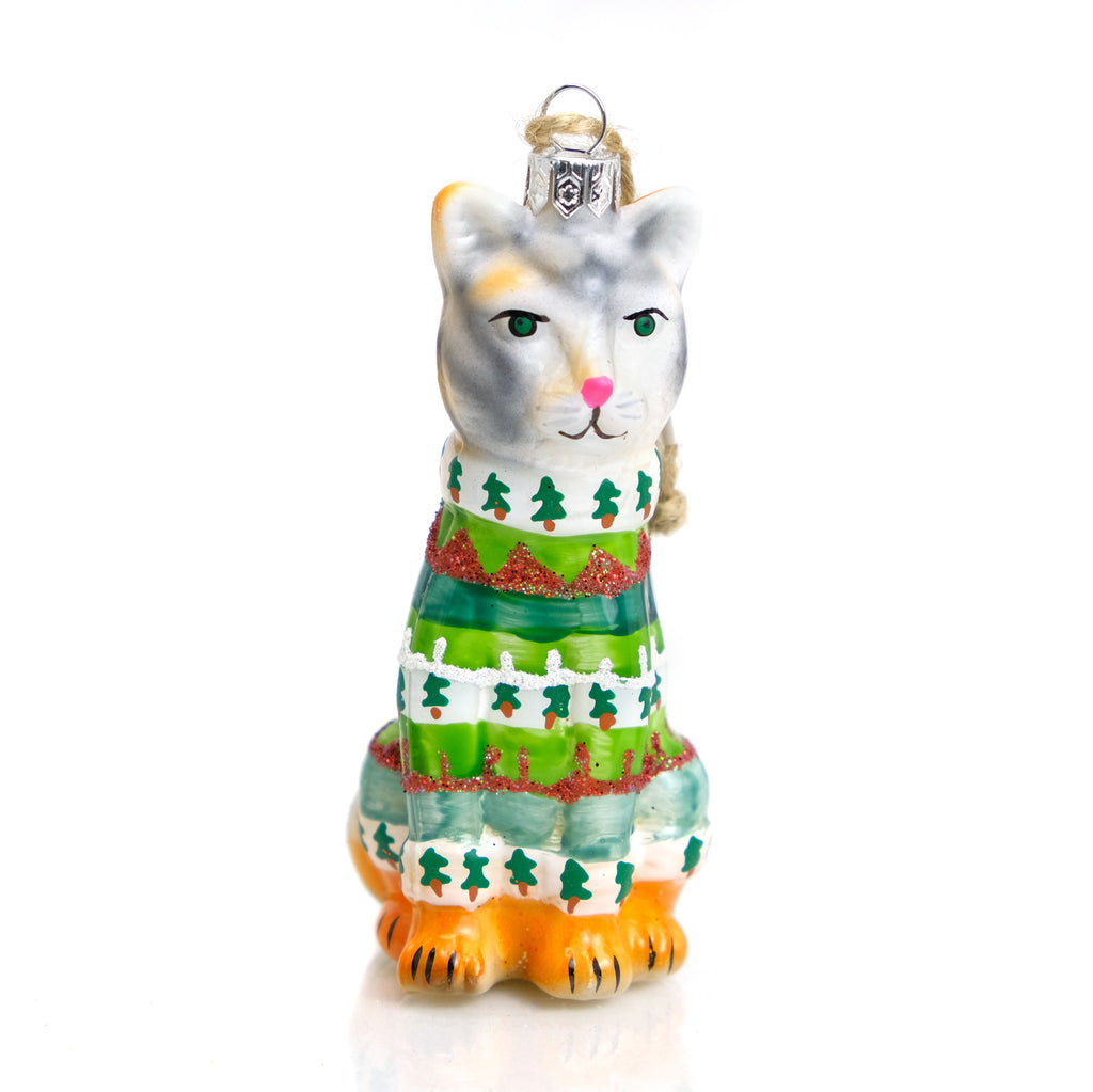 Festive Kitty Ornament #2