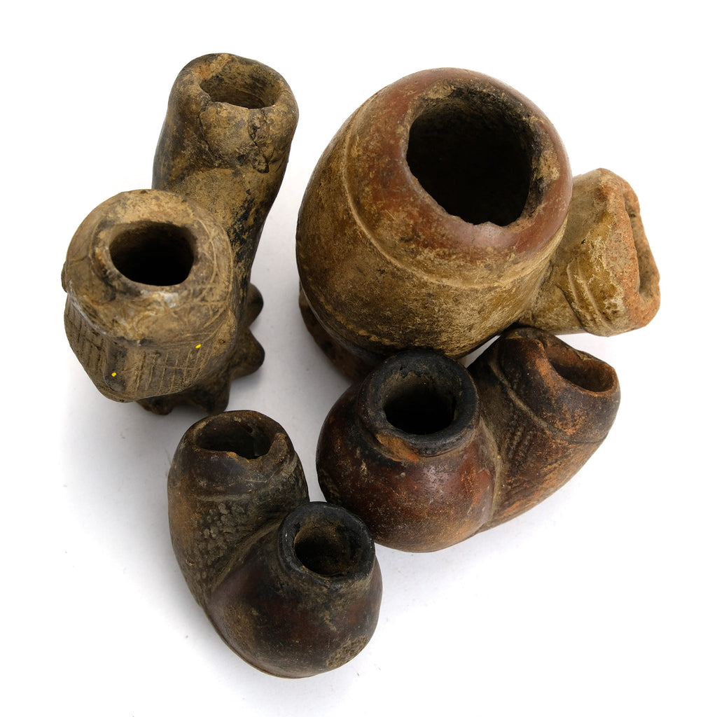 Terracotta Pipe Bowls from Nigeria Group