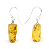Amber Earrings with Sterling Silver French Ear Wires