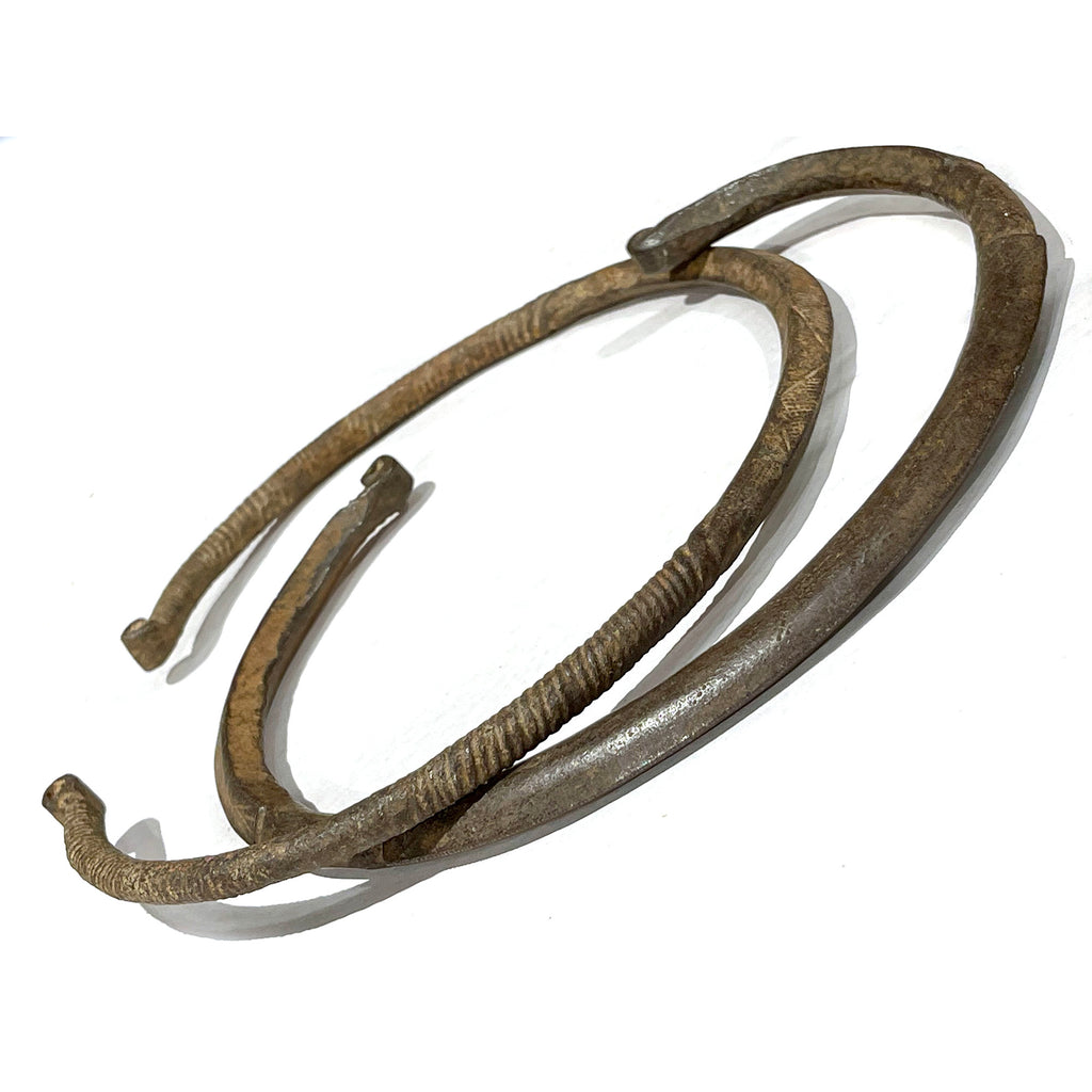 19th Century Iron Torque Necklace Set from Nigeria