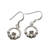 Small Claddagh Sterling Silver Earrings