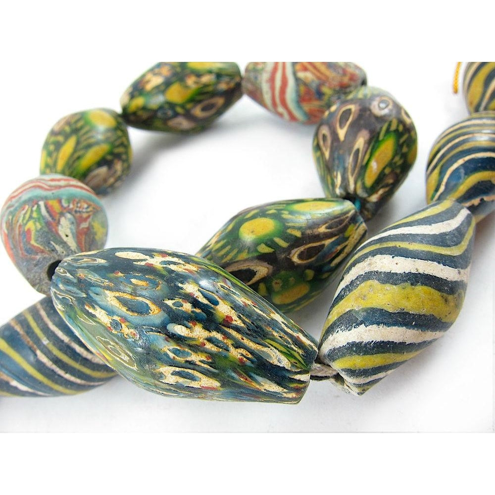 Hand Wound and Inlaid " Art Glass" Beads
