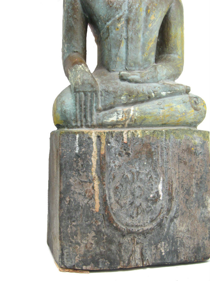 Buddha Statue Antique Laos ca.1920-40 26" Tall