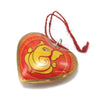Orange Heart Ganesh Ornament