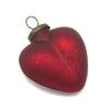 Glass Red Heart Ornament