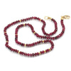 Ruby Necklace with Gold Filled Trigger Clasp