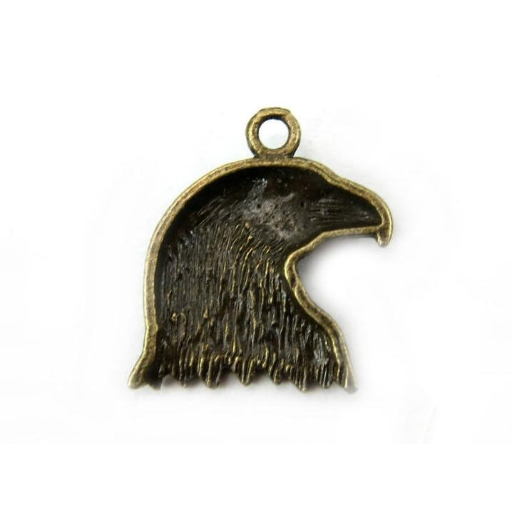 Eagle Head Brass Pendant