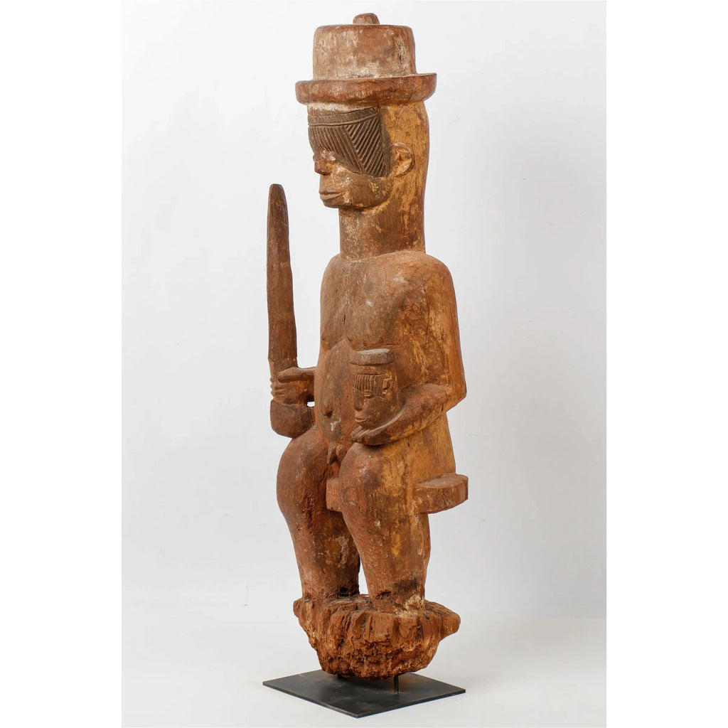 Igbo Magnificently Large Ikenga Warrior Figure, Nigeria #301 PROVENANCE
