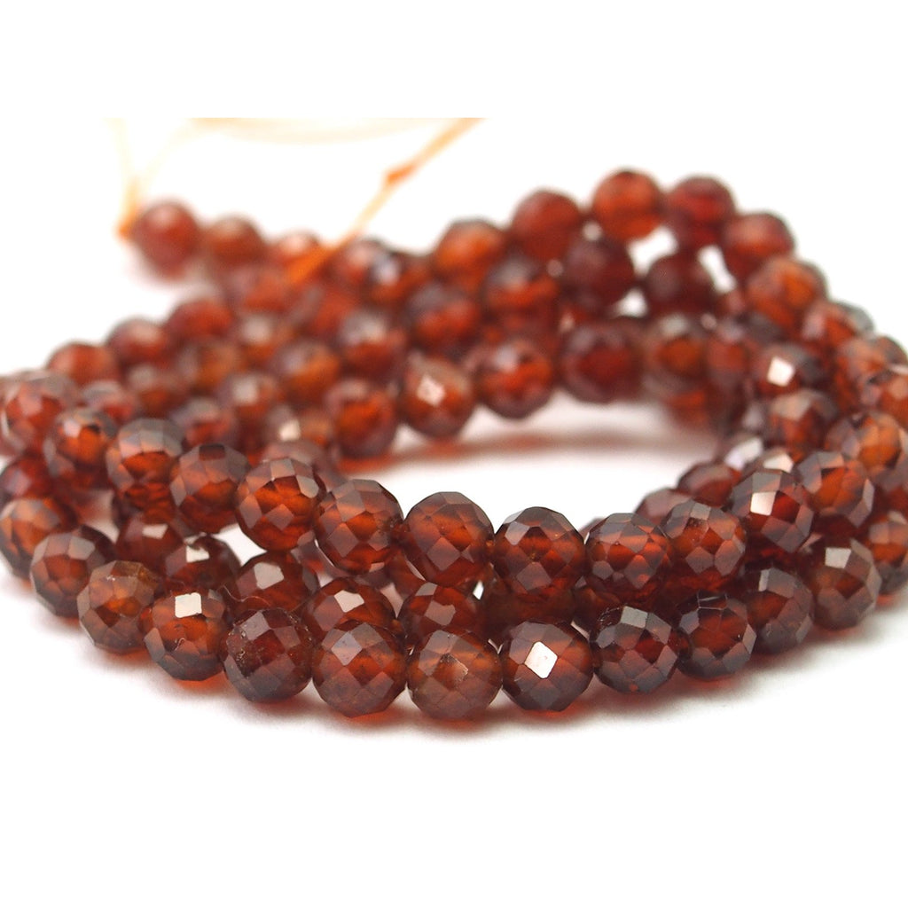 Citrine Bourbon Faceted Rounds 4mm