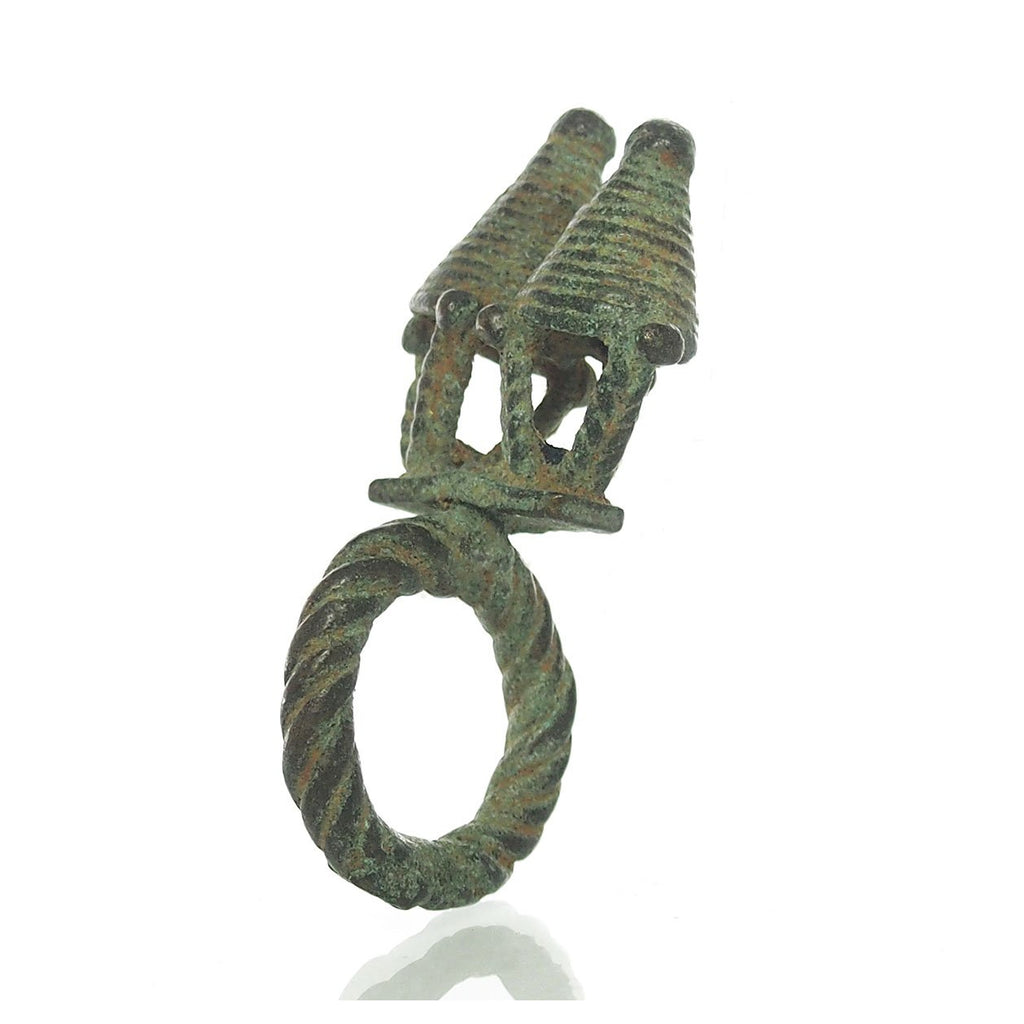 19th C. Dogon Rare Double Grainary Ring