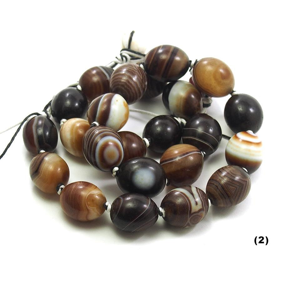 Banded Agate Heirloom Beads 1