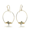 Herkimer Diamond Earrings with Gold Filled Earwires