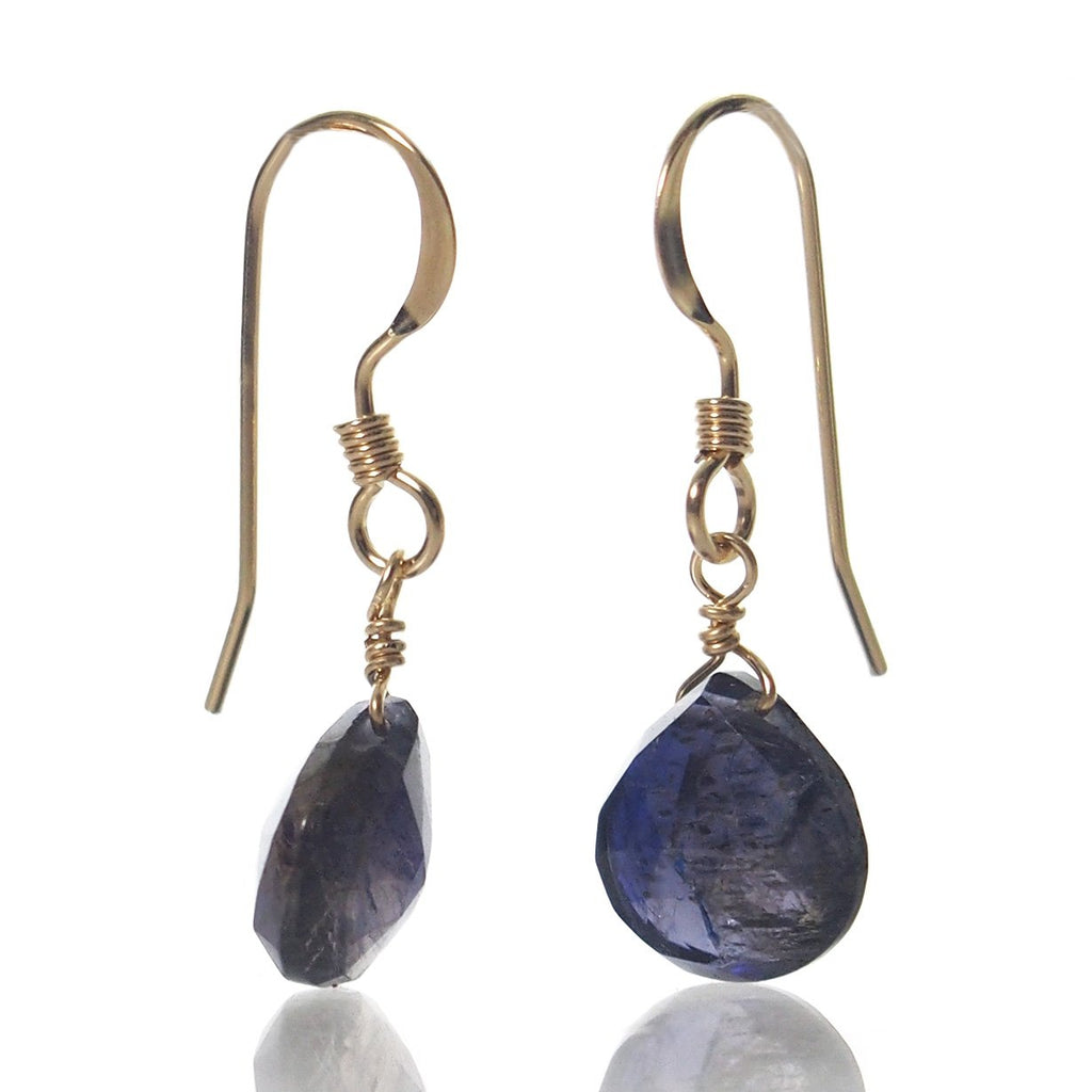 Iolite Earrings with Gold Filled French Earwires