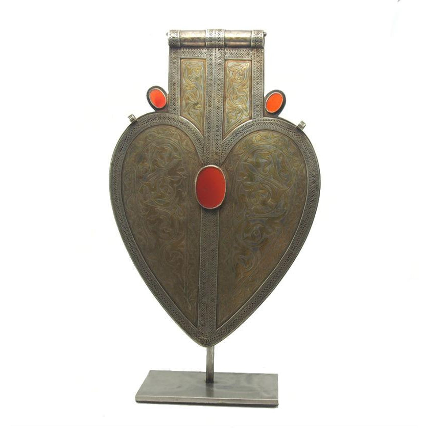 Turkmen Cordiform Heart Shape Pendant-11