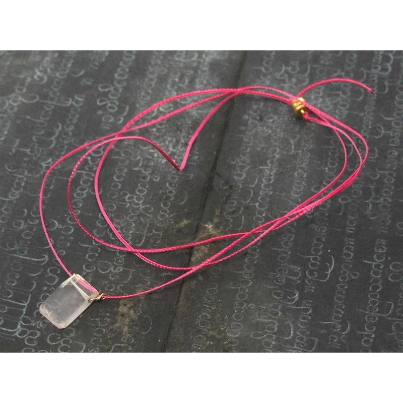 Rose Quartz Bead Necklace With Magnetic Clasp 2