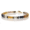 Sapphire Bracelet with Gold Filled Lobster Claw Clasp