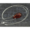 Amber Necklace On Sterling Silver Chain With Sterling Silver Trigger Clasp