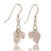 Rose Quartz Earrings with Sterling Silver French Ear Wires