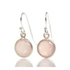 Rose Quartz Earrings with Sterling Silver Ear Wires