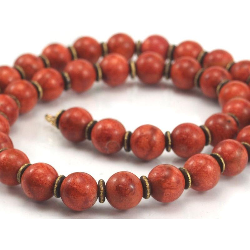 Coral W Brass Clasp Vntg main image 0