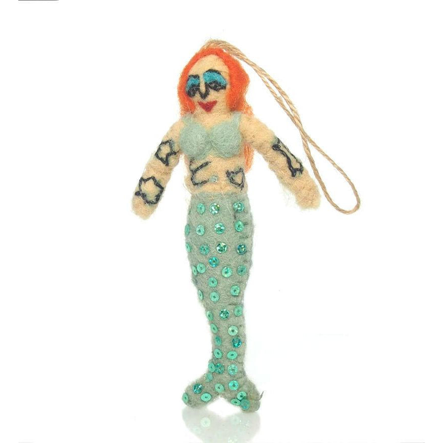 Fabric Mermaid Ornament