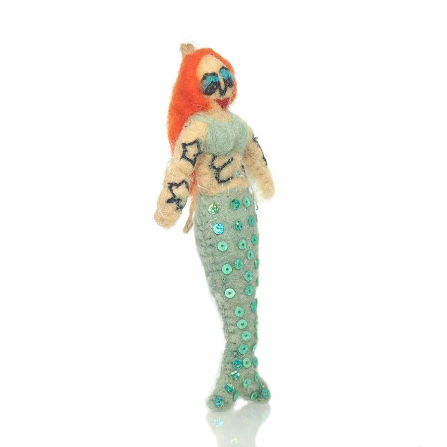 Fabric Mermaid Ornament