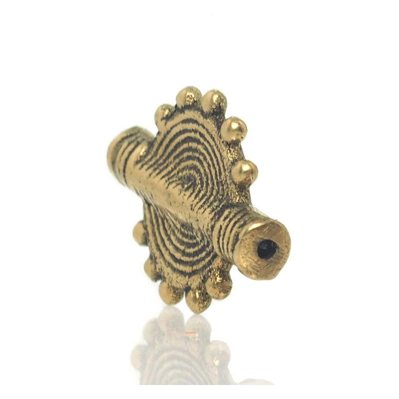 Baoule Style Cast Brass Bead 8