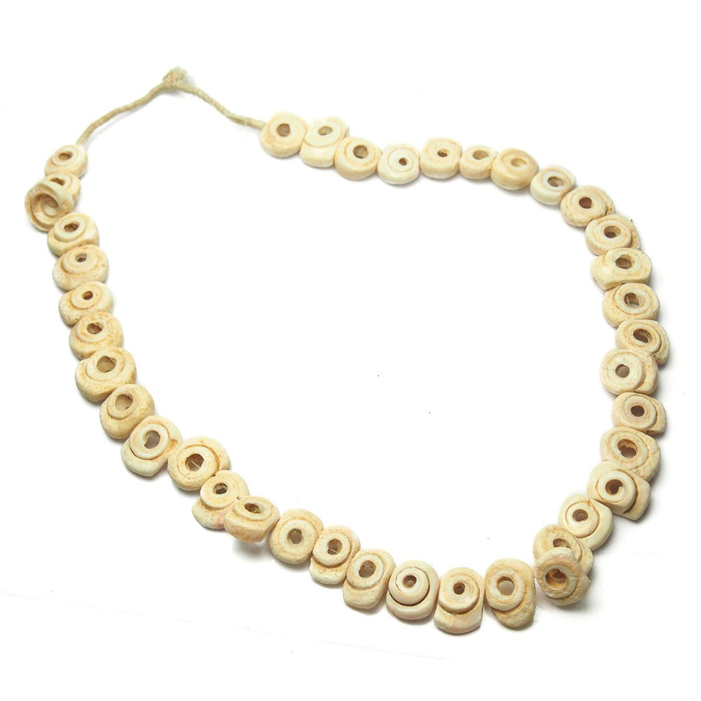 19th Century Conus Dowry Flat Beads