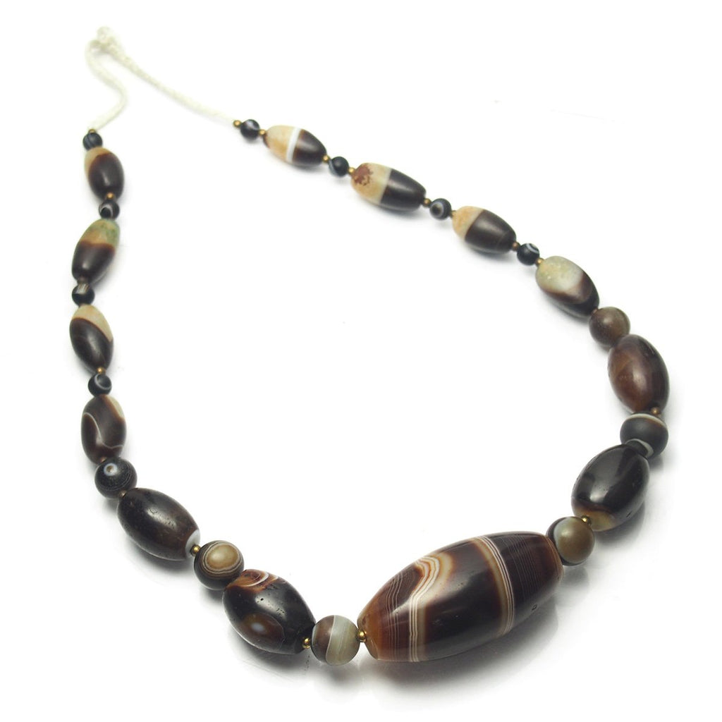 Banded Agate/ Suleiman Agate Heirloom Beads