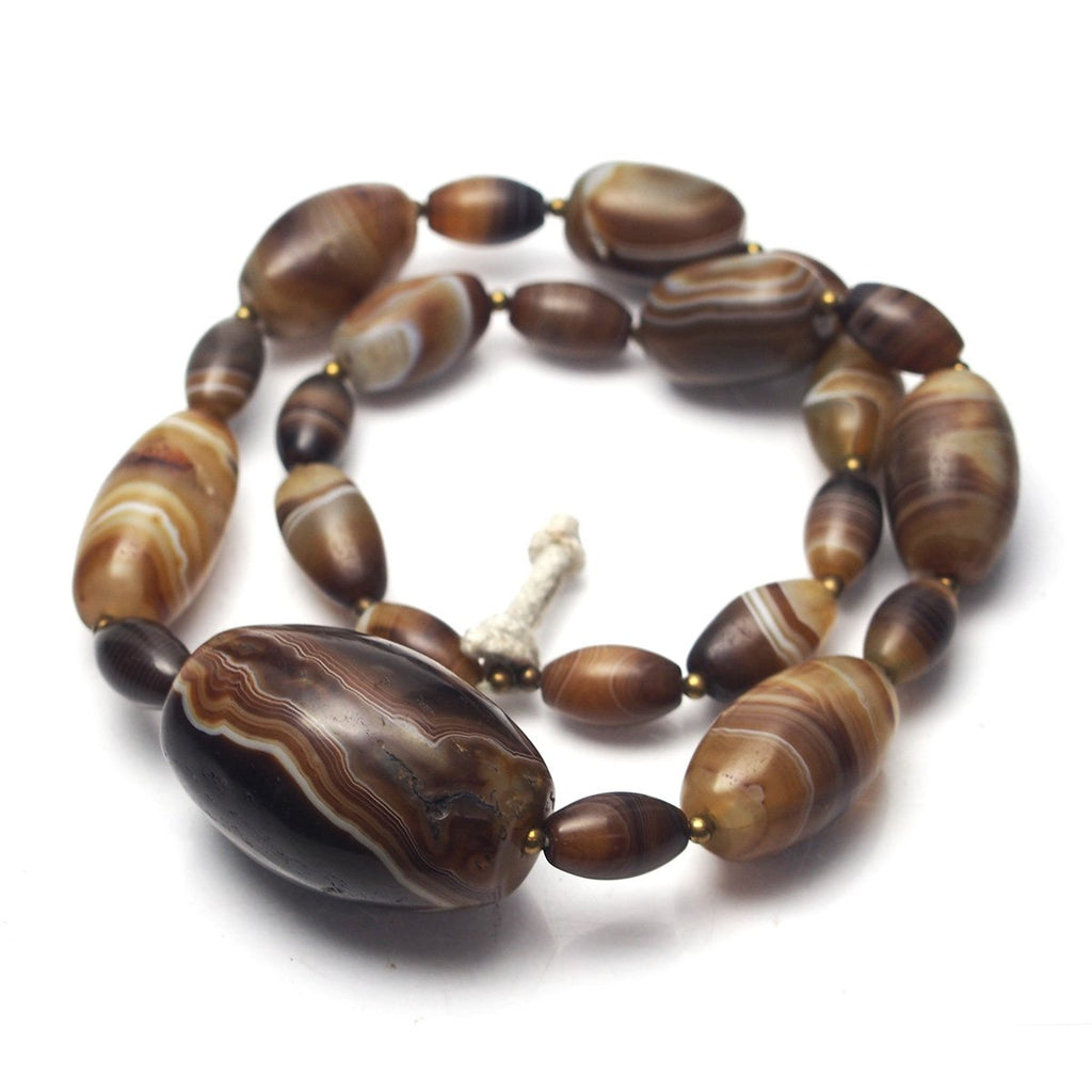 Banded Agate/ Suleiman Agate Heirloom Beads