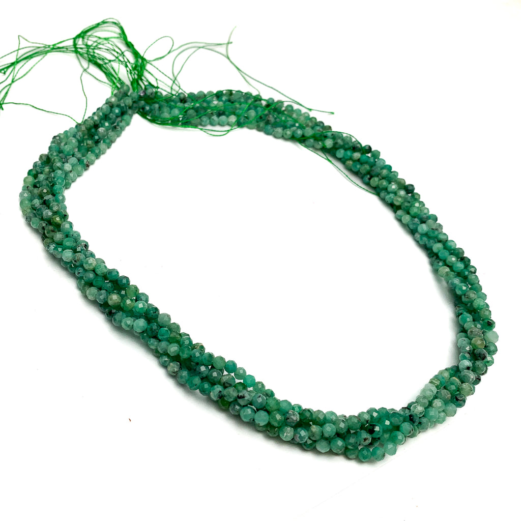 Emerald Columbia 3mm Faceted Rounds