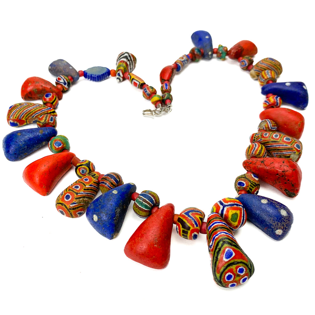 Kiffa Heirloom Antique Bead Necklace