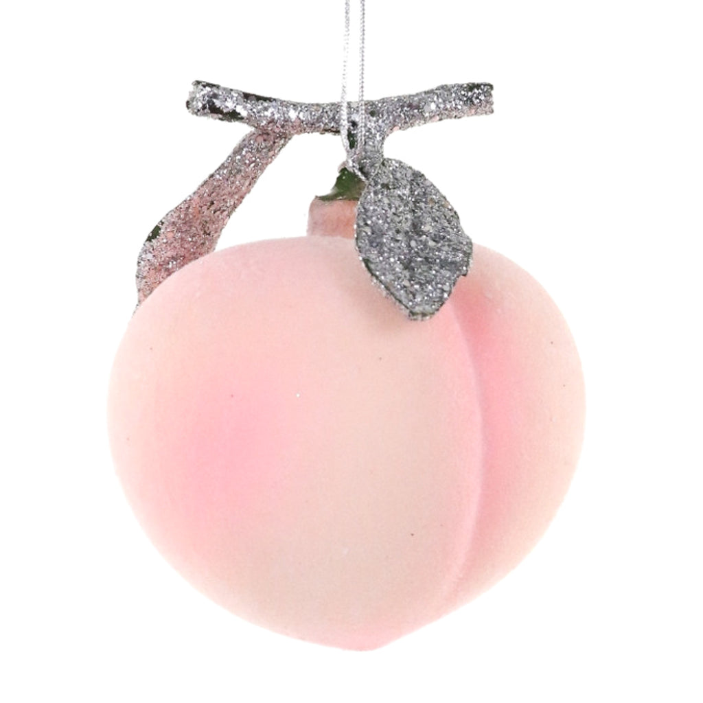 White Peach Ornament