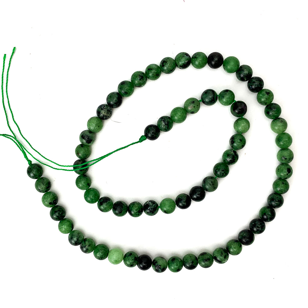 Zoisite 6mm Smooth Rounds