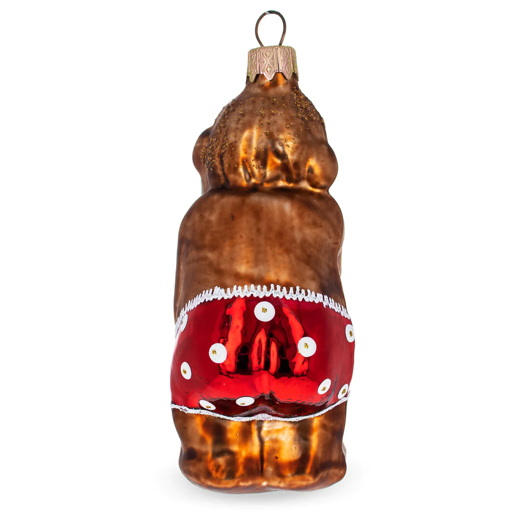 New Year's Eve Champagne Monkey Ornament